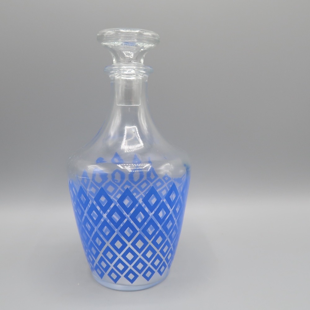 Vintage Liquor Cordial France Lidded Decanter 7 inches tall